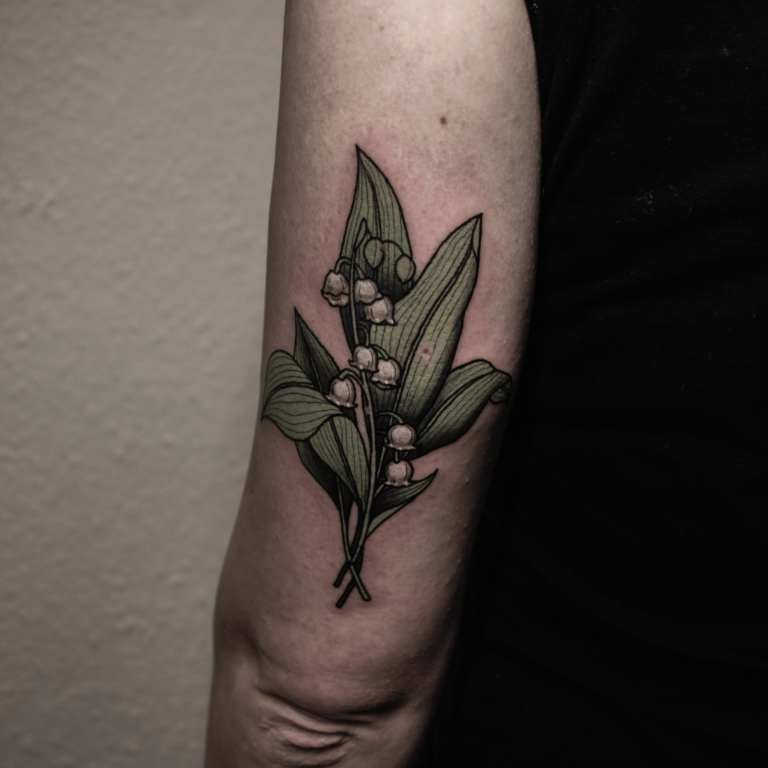 Maiglöckchen, Botanical Illustration, Flora und Fauna, Blumen Tattoo, Rosen Tattoo, Natur, Botanik, Pflanzen Tattoo, Tattoo vegan